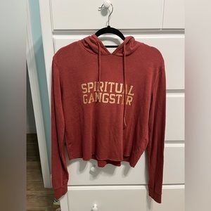 Spiritual Gangster Cropped Hoodie